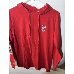 Boston‎ Red Sox Pullover Hoodie Men's Large MLB Red Long Sleeve
